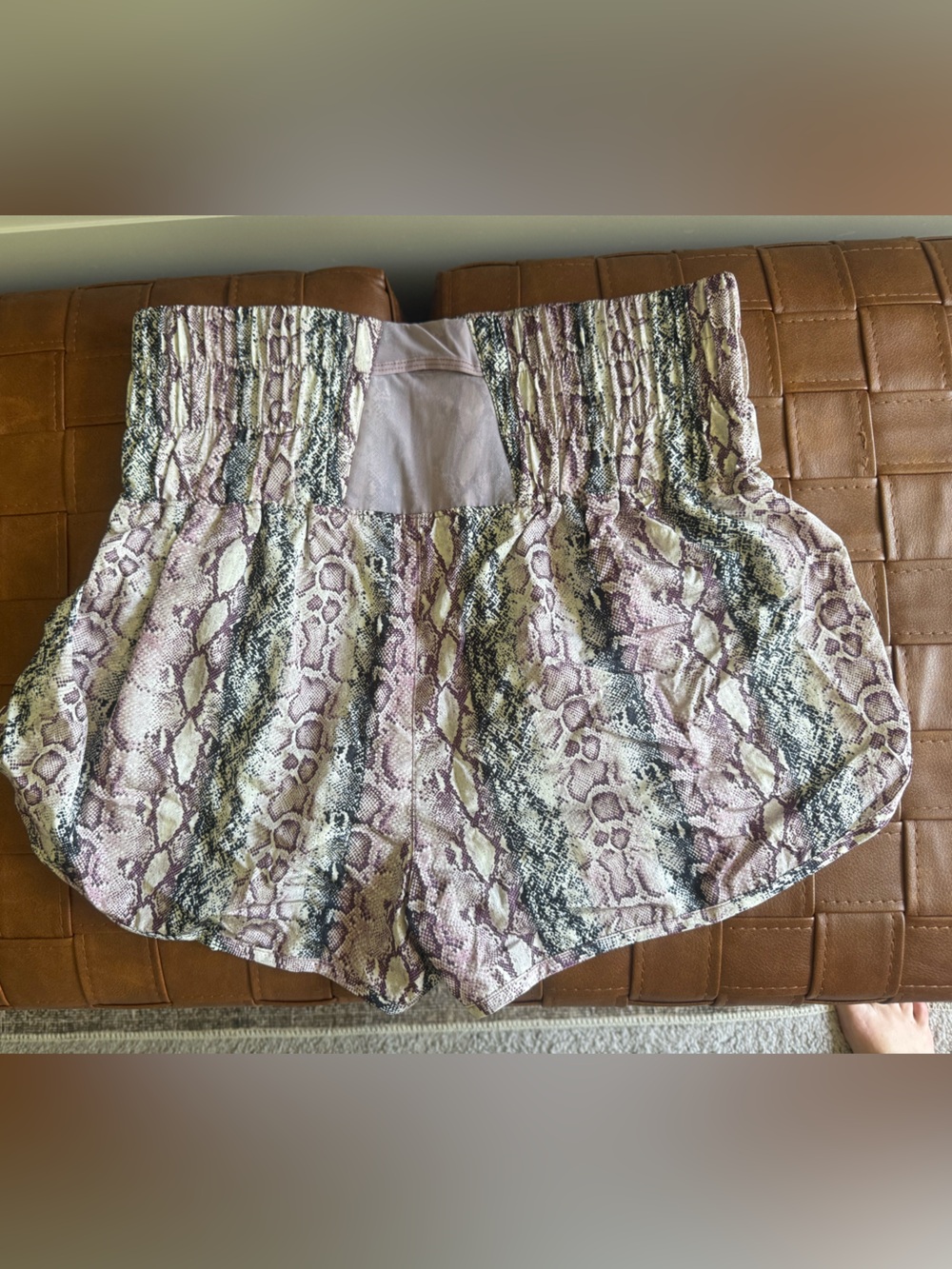 FP Movement by Free People Snake Print High-Waist Shorts